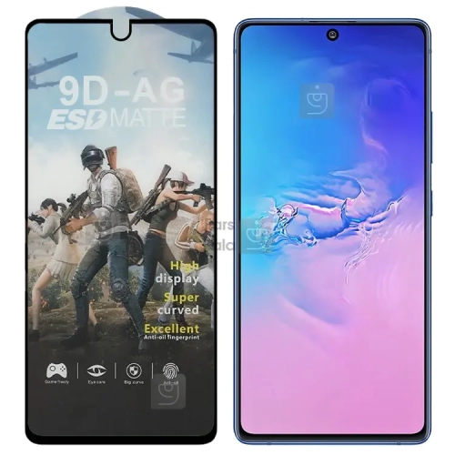 گلس مات آنتی استاتیک گوشی سامسونگ S10 Lite مدل AG ESD