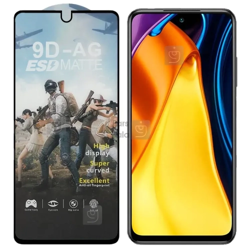 گلس مات آنتی استاتیک گوشی Poco M3 Pro مدل AG ESD