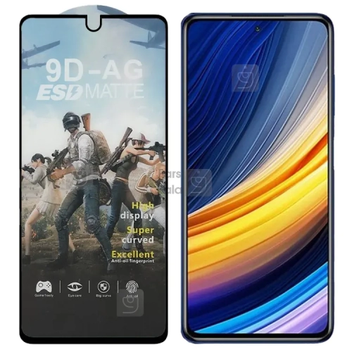 گلس مات آنتی استاتیک گوشی شیائومی Poco X3 Pro مدل AG ESD