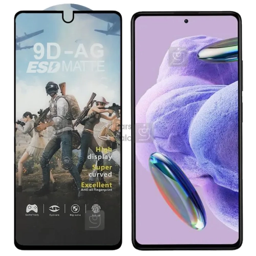 گلس مات آنتی استاتیک گوشی Note 12 Pro Plus مدل AG ESD