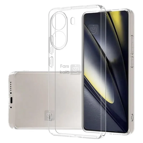 قاب ژله ای شفاف محافظ لنزدار شیائومی Poco X7 Pro