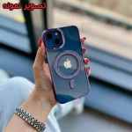 قاب شفاف اکلیلی دور رنگی مگ سیف آیفون 15 پرو مکس مدل Glitter border