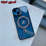 قاب شفاف اکلیلی دور رنگی مگ سیف آیفون 15 پرو مکس مدل Glitter border