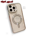 قاب شفاف اکلیلی دور رنگی مگ سیف آیفون 15 پرو مکس مدل Glitter border