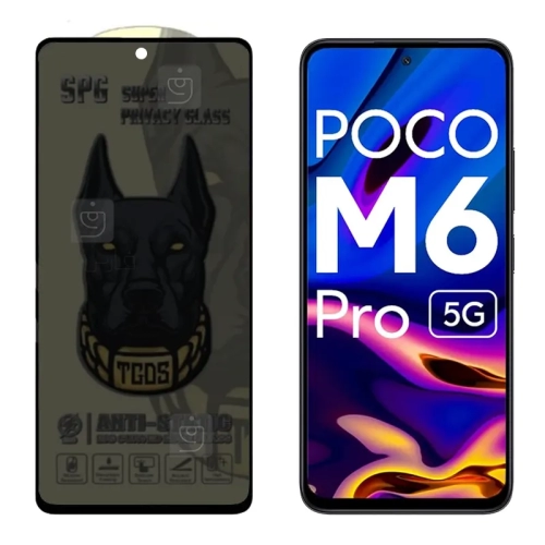 گلس پرایوسی آنتی استاتیک SPG گوشی شیائومی Poco M6 Pro 5G
