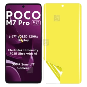 محافظ صفحه نمایش نانو شفاف Poco M7 Pro 5G