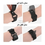 بند سیلیکونی دکمه ای ساعت هواوی واچ GT 3 Pro 46mm