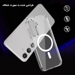 قاب مگ سیف دار پشت کریستالی سامسونگ A16