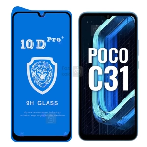گلس تمام صفحه 10D Pro Plus گوشی شیائومی Poco C31