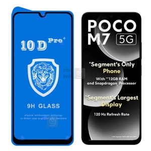 گلس تمام صفحه 10D Pro Plus گوشی شیائومی Poco M7