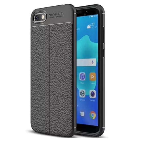 قاب ژله ای طرح چرم هواوی Y5 Lite 2018 مدل Auto Focus