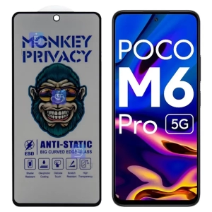 گلس پرایوسی آنتی استاتیک MonKey گوشی شیائومی Poco M6 Pro 5G