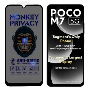 گلس پرایوسی آنتی استاتیک MonKey گوشی شیائومی Poco M7