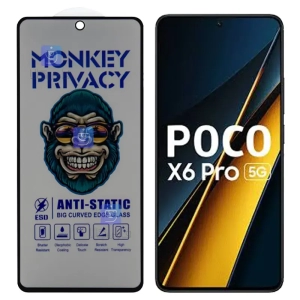 گلس پرایوسی آنتی استاتیک MonKey گوشی شیائومی Poco X6 Pro