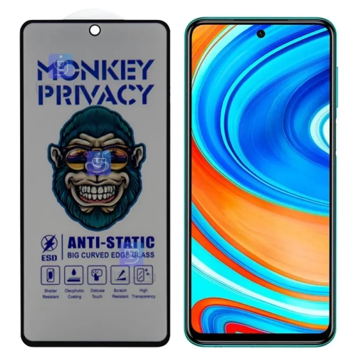 گلس پرایوسی آنتی استاتیک MonKey گوشی شیائومی Note 9s