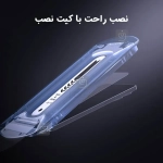 گلس شفاف H+ Pro نیلکین گوشی سامسونگ S25 Edge همراه با ابزار نصب