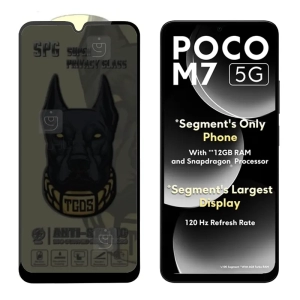 گلس پرایوسی آنتی استاتیک SPG گوشی Poco M7
