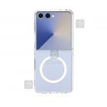 قاب مگ سیف دار پشت کریستالی سامسونگ Z Flip 7