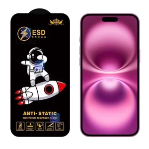 گلس آنتی استاتیک Space Man ESD گوشی آیفون 16