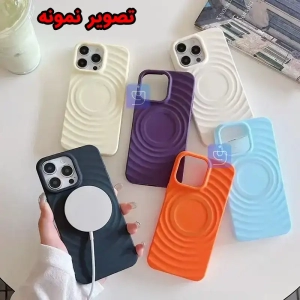 قاب سیلیکونی مگ سیف گوشی آیفون 13 پرو مکس مدل Circular Pattern