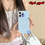 قاب سیلیکونی مگ سیف گوشی آیفون 16 مدل Circular Pattern