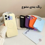 قاب سیلیکونی مگ سیف دار گوشی آیفون 16 پرو مکس مدل Circular Pattern