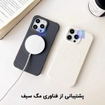 قاب سیلیکونی مگ سیف دار گوشی آیفون 16 پرو مکس مدل Circular Pattern