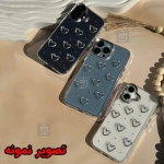 قاب دخترانه اکلیلی قلب برجسته گوشی آیفون 15 پرو مکس
