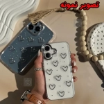 قاب دخترانه اکلیلی قلب برجسته گوشی آیفون 15 پرو مکس