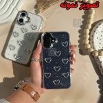 قاب دخترانه اکلیلی قلب برجسته گوشی آیفون 15 پرو مکس