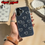 قاب دخترانه اکلیلی قلب برجسته گوشی آیفون 15 پرو مکس