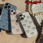 قاب دخترانه اکلیلی قلب برجسته گوشی آیفون 15 پرو مکس