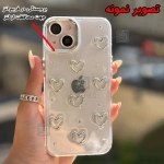 قاب دخترانه اکلیلی قلب برجسته گوشی آیفون 15 پرو مکس