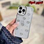 قاب دخترانه اکلیلی قلب برجسته گوشی آیفون 15 پرو مکس