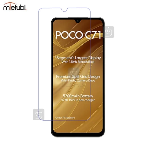 گلس شفاف میتوبل شیائومی پوکو C71 مدل No Frame
