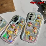 قاب فانتزی طرح برجسته پاتریک و باب اسفنجی گوشی سامسونگ A34