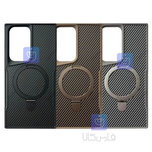 قاب کربنی رینگی مگ سیف مجیک ماسک گوشی سامسونگ S23 Ultra