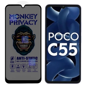 گلس پرایوسی آنتی استاتیک MonKey گوشی شیائومی Poco C55