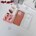 قاب ژله ای رنگی دور کریستالی Space گوشی آیفون X