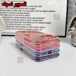 قاب ژله ای رنگی دور کریستالی Space گوشی آیفون X