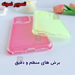 قاب ژله ای رنگی دور کریستالی Space گوشی آیفون X
