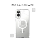 قاب مگ سیف دار پشت کریستالی سامسونگ S25 Edge