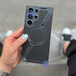 قاب مگ سیف Luxury Plating Leather گوشی سامسونگ S25 Ultra