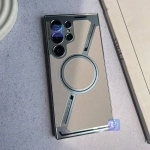 قاب مگ سیف Luxury Plating Leather گوشی سامسونگ S25 Ultra