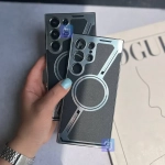 قاب مگ سیف Luxury Plating Leather گوشی سامسونگ S25 Ultra