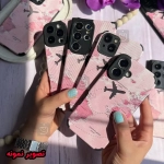 گارد کبریتی ضد ضربه گوشی آیفون 13 مدل Airplane Pink