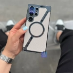 قاب مگ سیف Luxury Plating Leather سامسونگ S24 Ultra