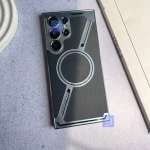 قاب مگ سیف Luxury Plating Leather سامسونگ S24 Ultra