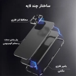 قاب دو تکه فلزی 360 درجه مگنتی آیفون 16 پرو مکس برند Q series