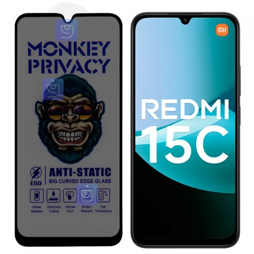 گلس پرایوسی آنتی استاتیک MonKey گوشی شیائومی ردمی 15C